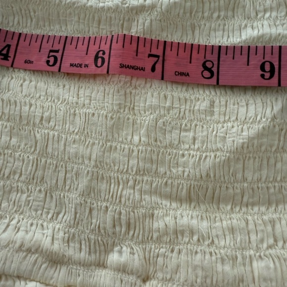 NWT American Eagle Outfitters Cream Puff Sleeve Blouse - Picture 7 of 8